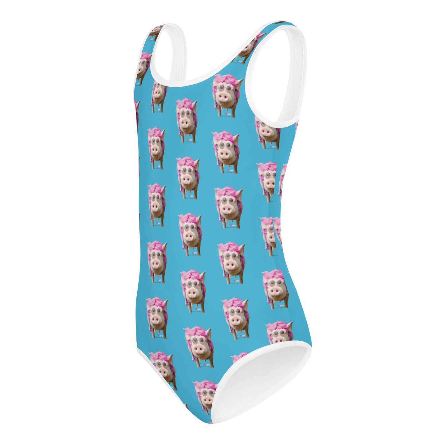 NEW- I love you more than Cupcakes -All-Over Print Kids Swimsuit- Blue