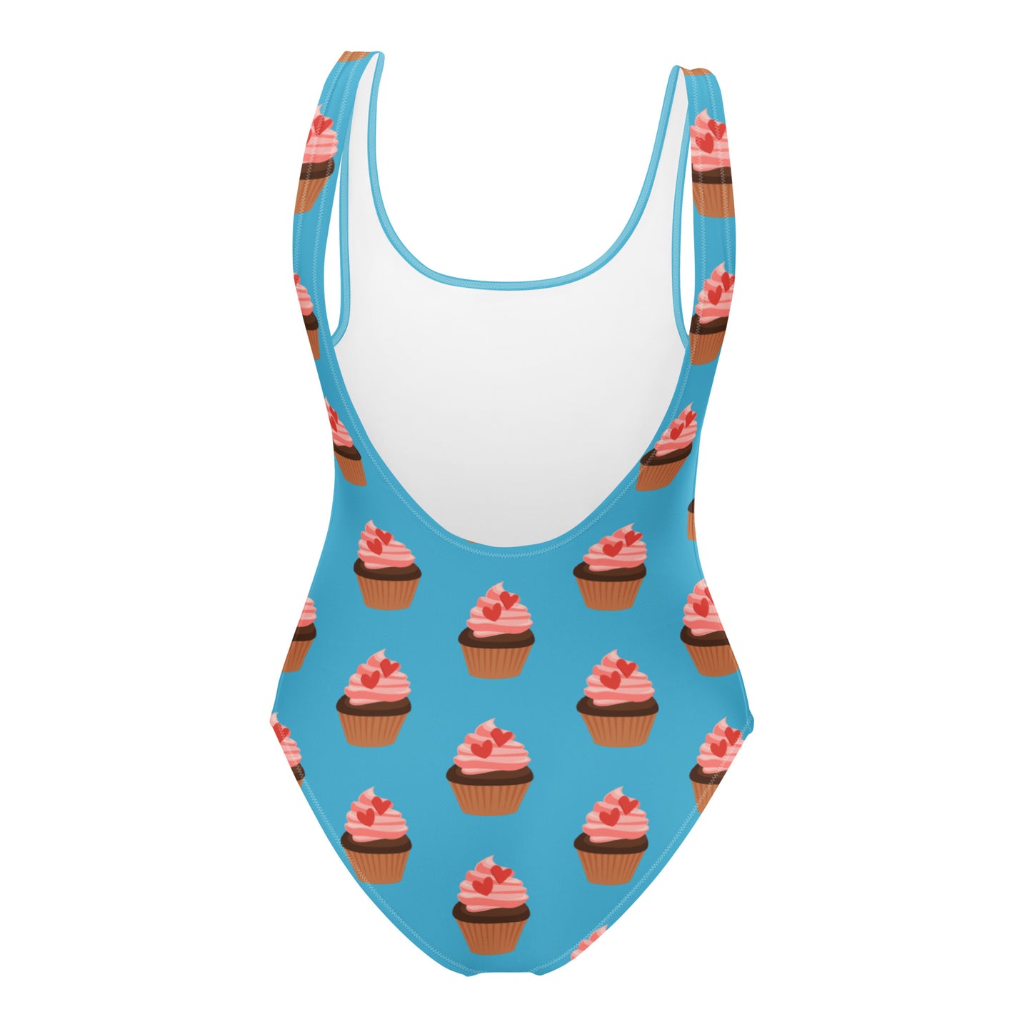 NEW -Cupcake -One-Piece Swimsuit- Blue- Adult