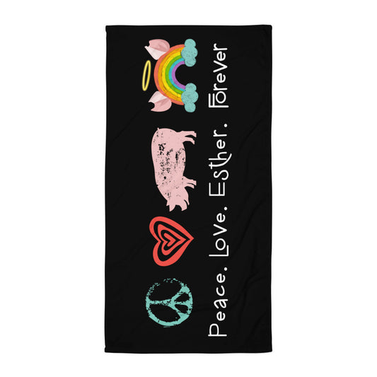 NEW -Peace. Love .Esther Forever  Towel