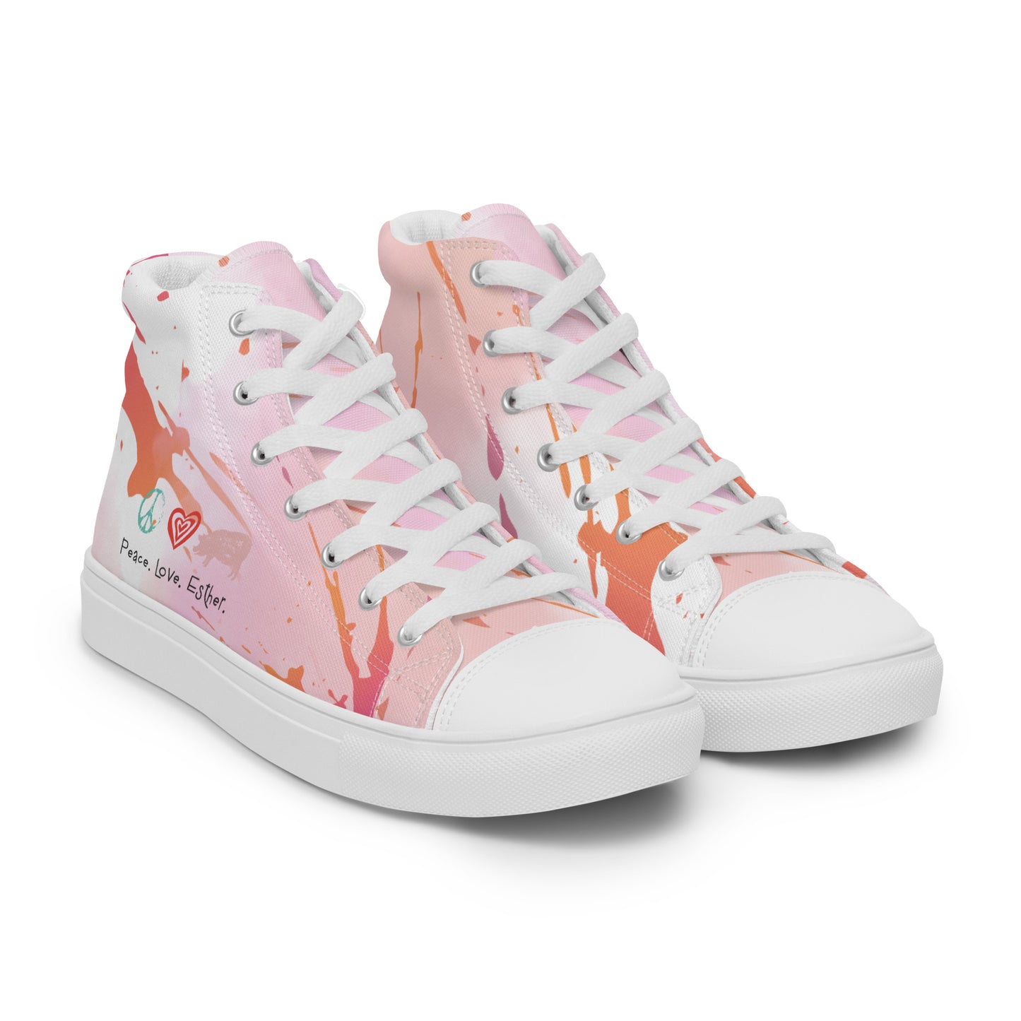 NEW-Ladies high top canvas shoes