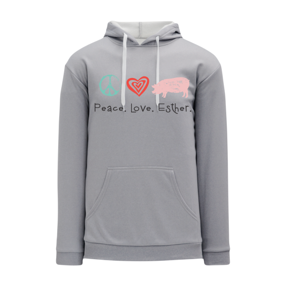 Peace. Love. Esther - One Color -Men -Hoodie