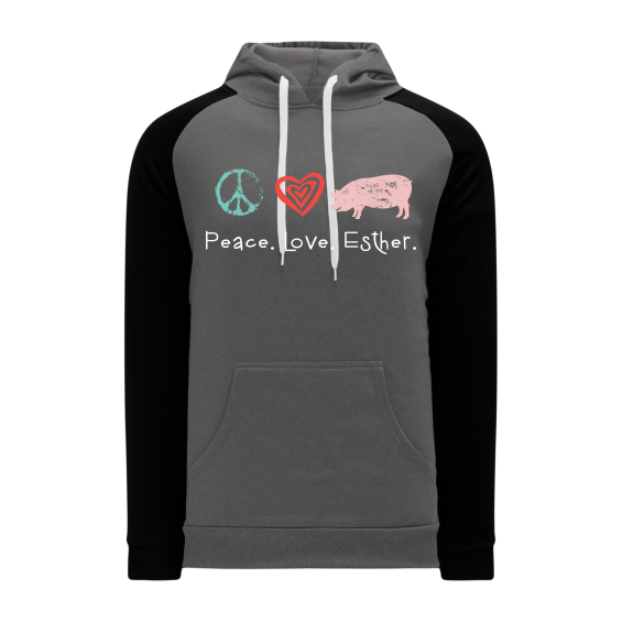 Peace. Love. Esther - Two Color Unisex Hoodie