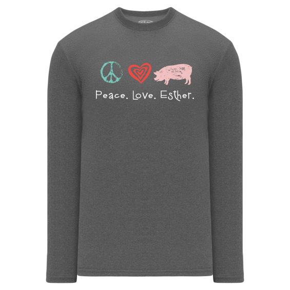 Peace. Love. Esther - Ladies Long Sleeve