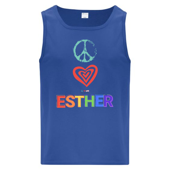 Peace love Rainbow Esther-UNISEX tank-ATC 1004