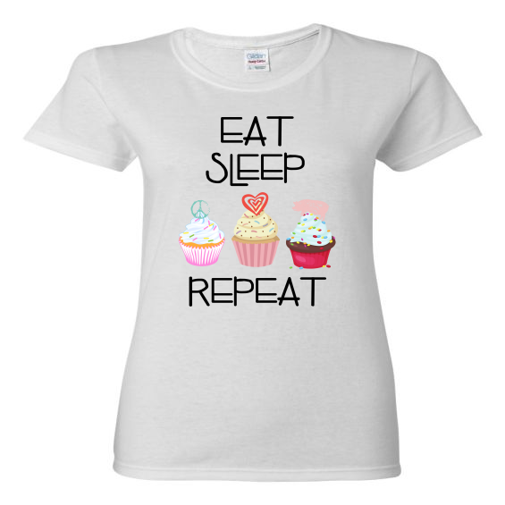EAT.SLEEP.CUPACKE.REPEAT-Ladies Fit -5000L