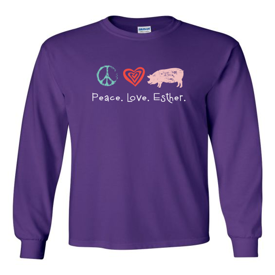 Peace. Love. Esther - Men Long Sleeve T-Shirt