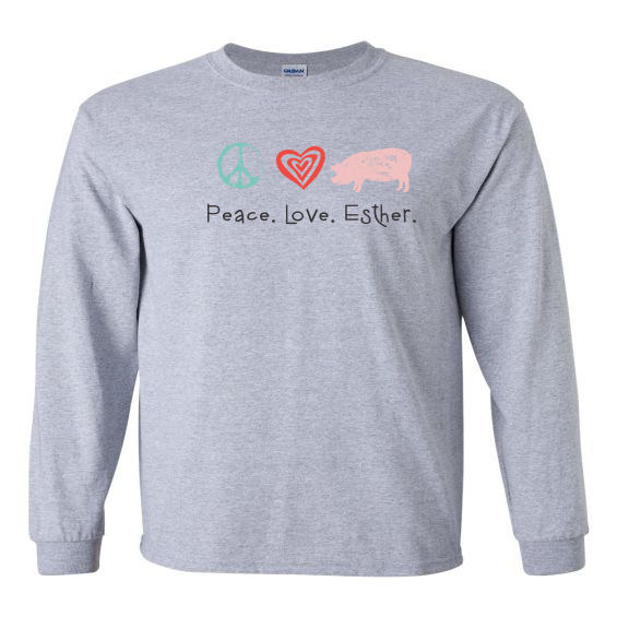 Peace. Love. Esther - Men Long Sleeve T-Shirt