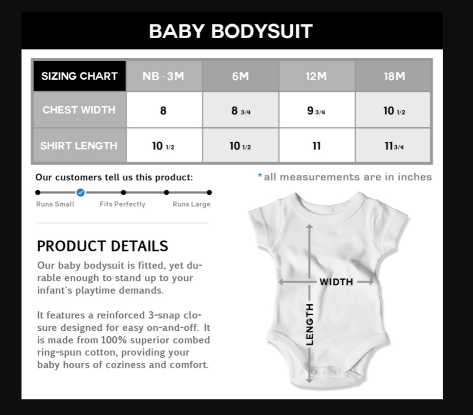 Walk With Esther -Infants Fine Jersey Baby Bodysuit
