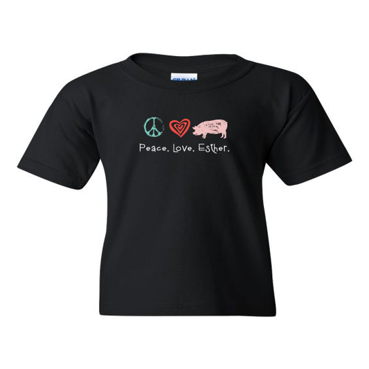 Peace. Love. Esther - Youth T-Shirt