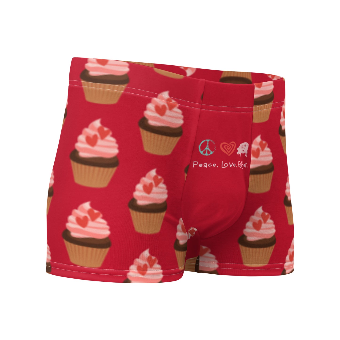 NEW-Cupcake - Boxer Briefs - Unisex- Red