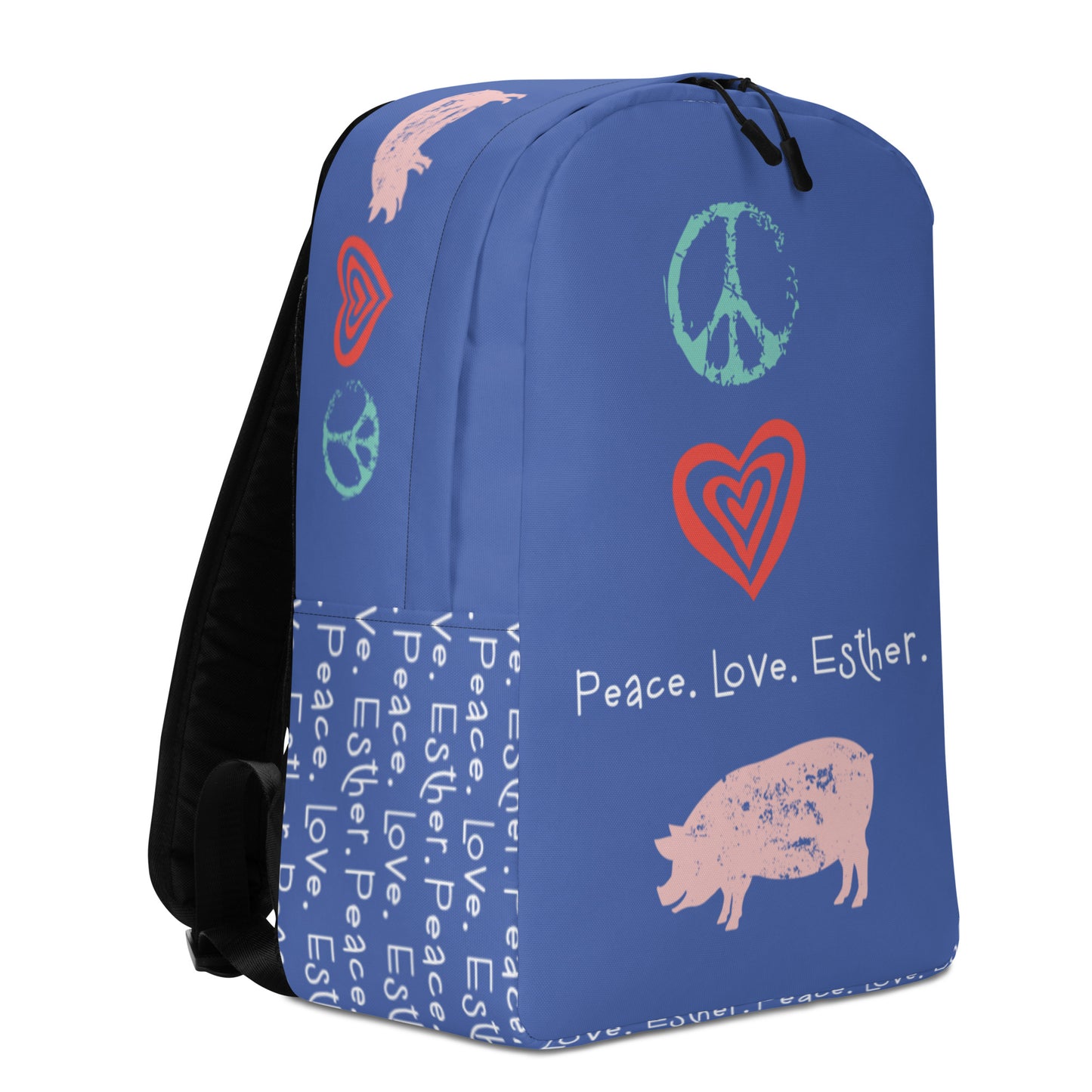 Peace. Love. Esther -Minimalist Backpack