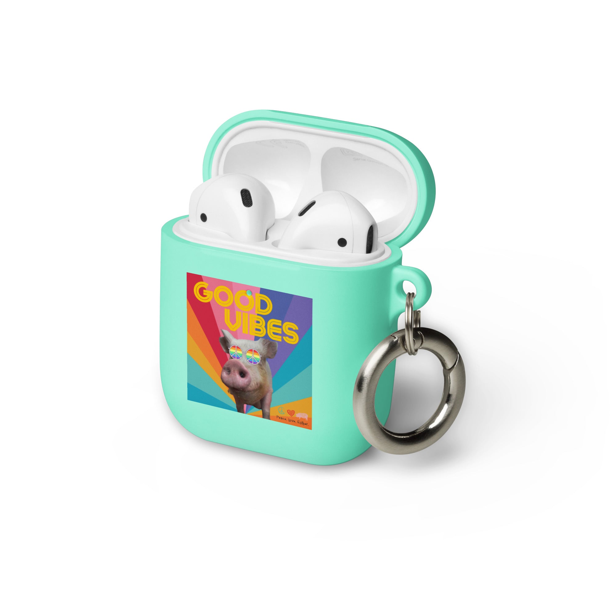 NEW AirPods® Good Vibes Rubber cover case The Esther Store