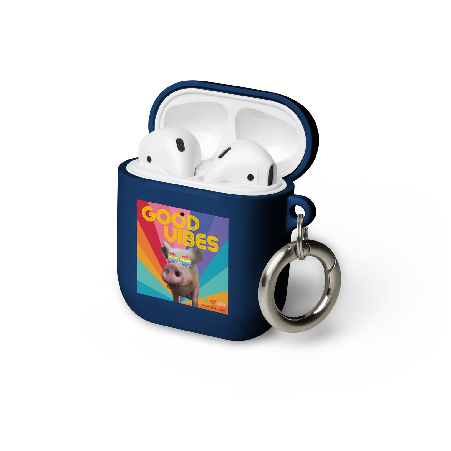 NEW -AirPods®- Good Vibes- Rubber cover case